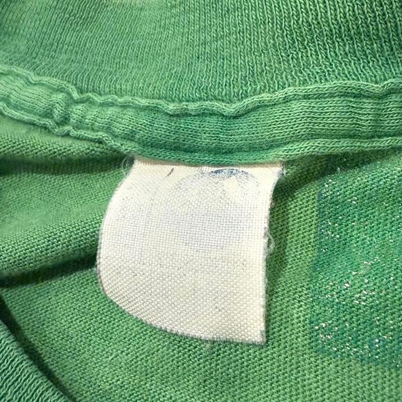 Vintage Boston Celtics 33 Tee – “Terry Loves Larry” – Green/Yellow – Vntg Sz M/L - Picture 3 of 8